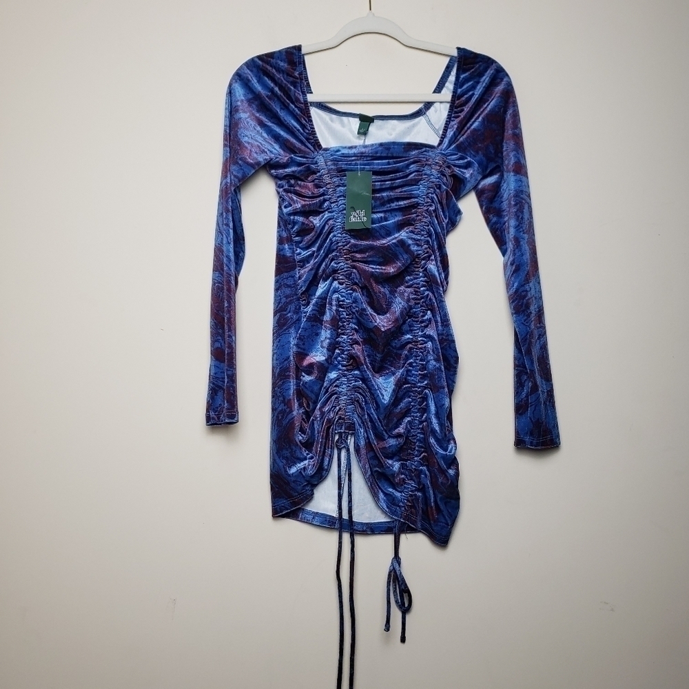WILD FABLE Blue Suede Shirt